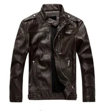 New arrive brand motorcycle leather jackets men jaqueta de couro masculina mens leather jackets coats