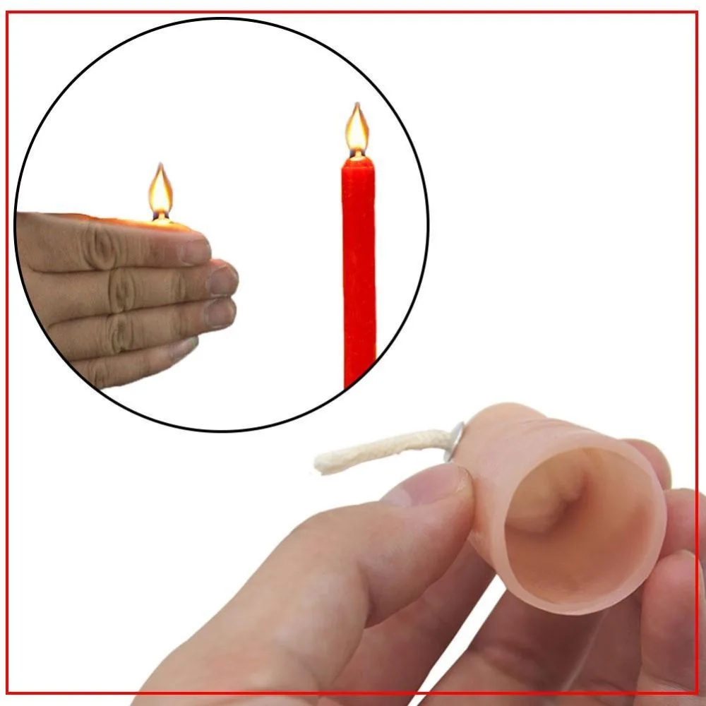 Dongzhur 1 шт. игрушка восковая голова огонь движущийся магический реквизит игрушки для детей мягкая имитация палец рукав ногти протезы