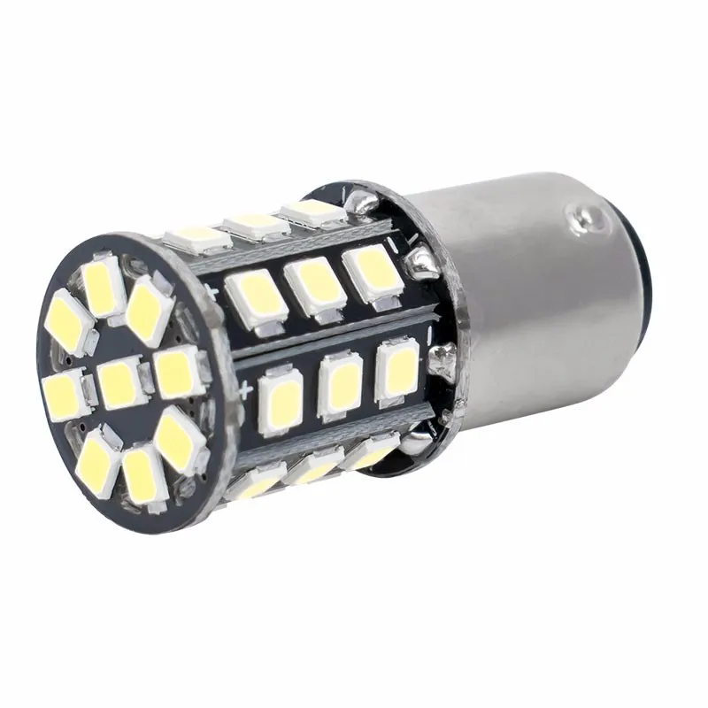 BAY15D 1157 P21/5 Вт 33 SMD 2835 Светодиодный красный автомобиль задние фонари, желтый задний Поворотная сигнальная лампа белый Авто дневные ходовые огни лампы 12V