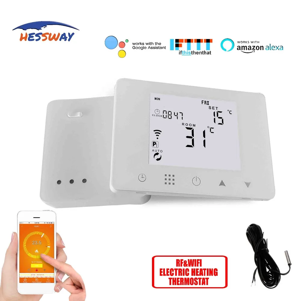 “ Tubulação de Calor Quarto Termostato Wi-fi Painel Legal