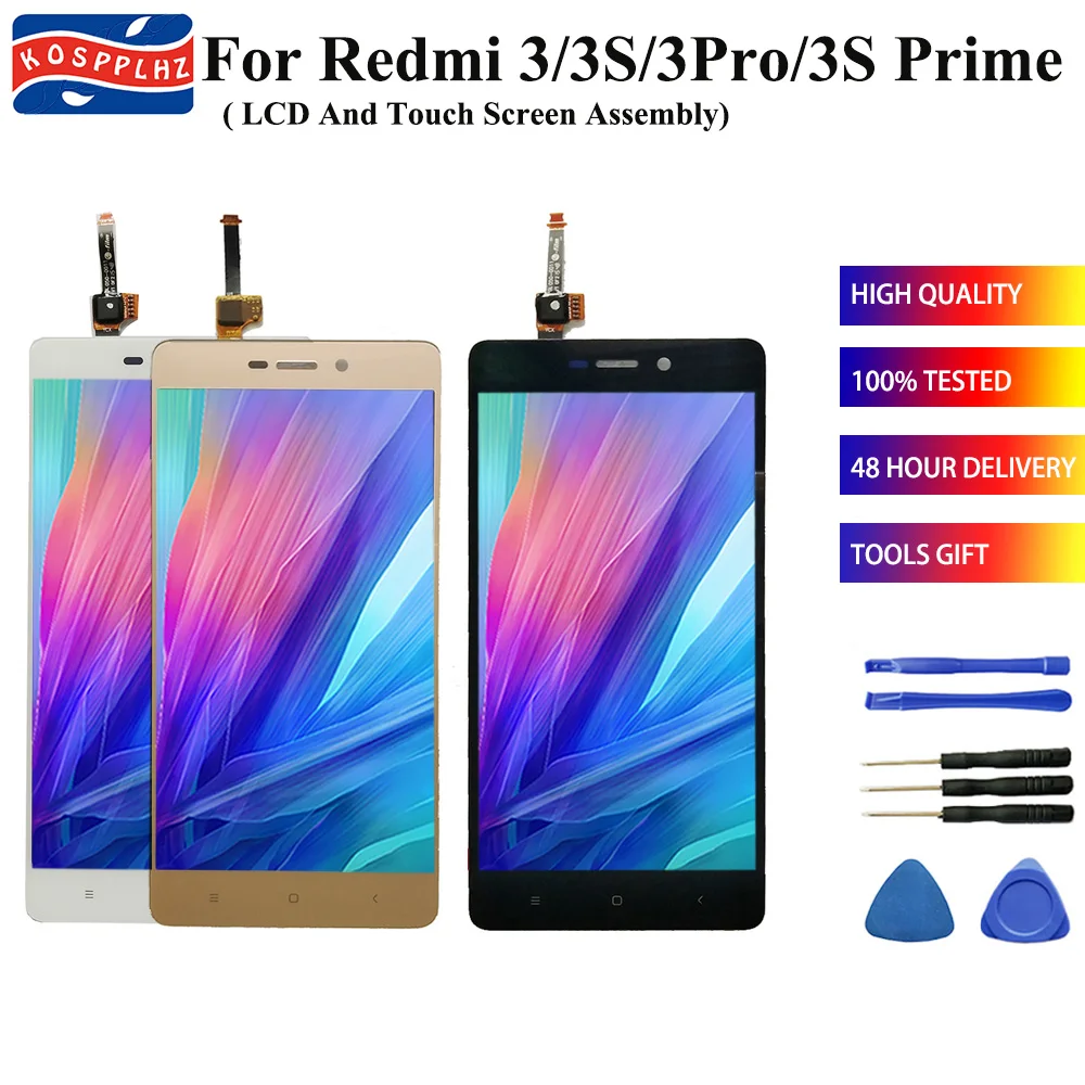 KOSPPHLZ для Xiaomi Redmi 3 3s pro prime ЖК дисплей + сенсорный экран дигитайзер сборка redmi3 Redmi3s 3pro