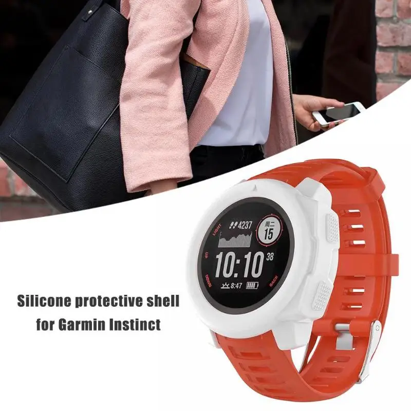 6-Color-Super-Light-Sports-Silicone-Protective-Case-for-Garmin-Instinct-Sports-Smart-Watch