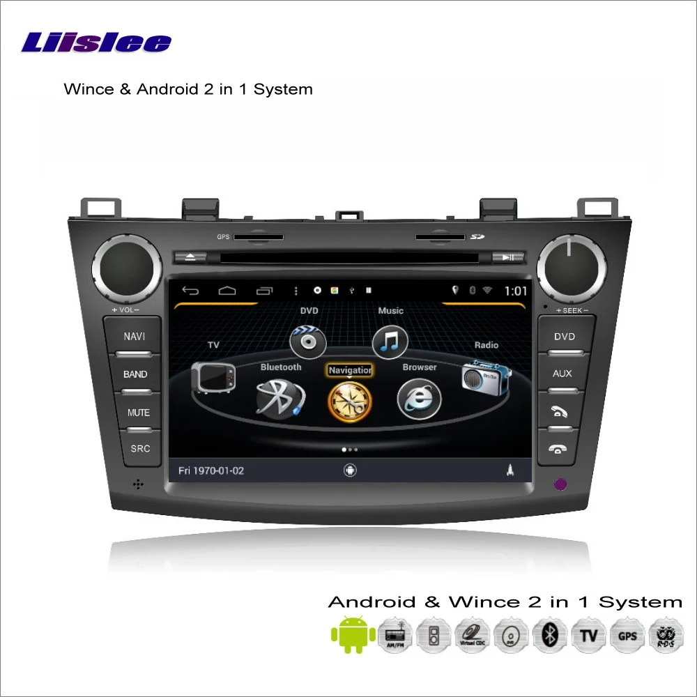 Sale Liislee Car Android Multimedia For Mazda 3 2010~2013 Radio CD DVD Player GPS Navi Map Navigation Audio Video Stereo S160 System 2