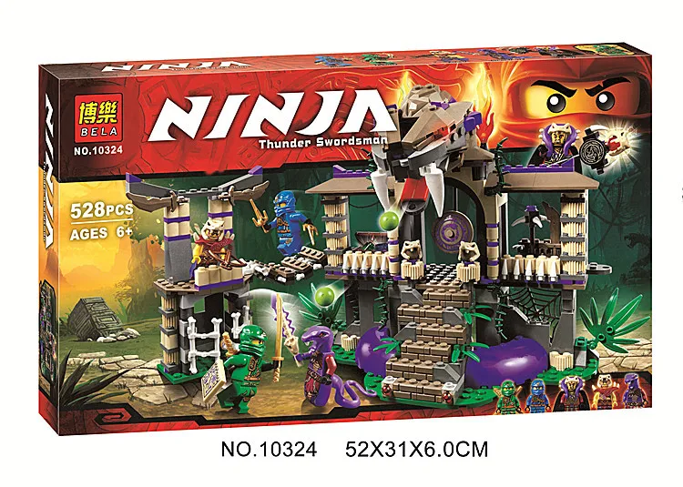 528 шт Ninjago The Serpent строительные блоки figulas Juguetes сборные игрушки для детей Совместимые Ninjagoes 70749