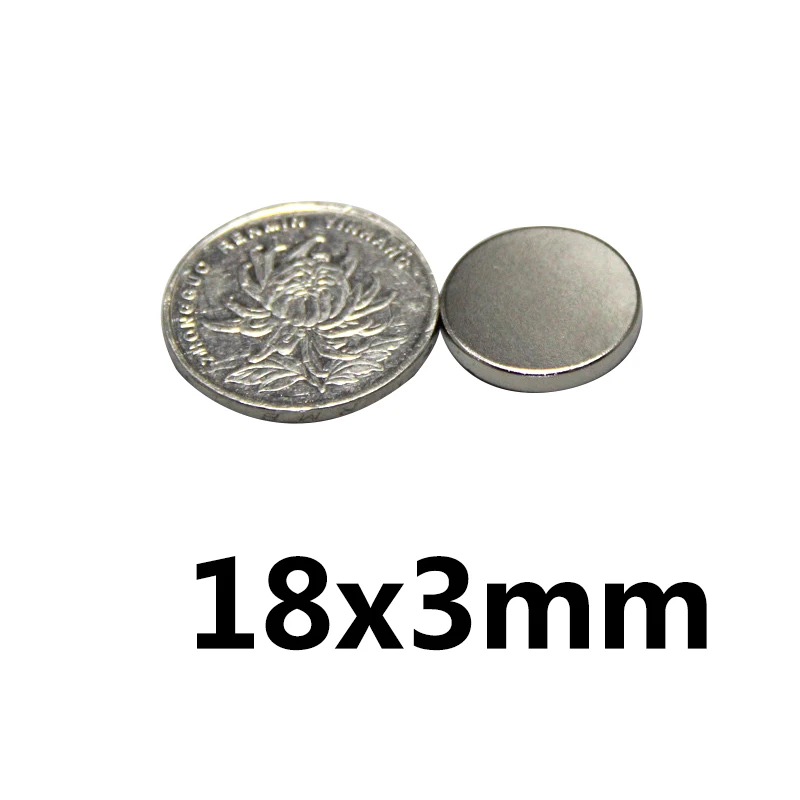 

10pcs N35 18mm x 3 mm Strong Round Magnets Dia 18x3mm Neodymium Magnet Rare Earth Magnet 18*3mm