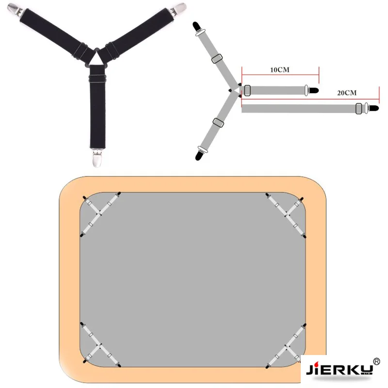 Простыни для отдыха подтяжки чехлы для диванов держатель постельное белье подтяжки с зажимами рубашка подтяжки эластичные 4 шт./компл