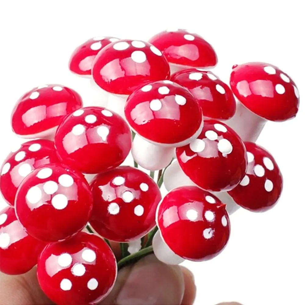 

15Pcs Mini Simulation Plants Small Mushrooms DIY Micro Cute Potted Landscape Ornaments Fake Artificial Plants Garden Decoration