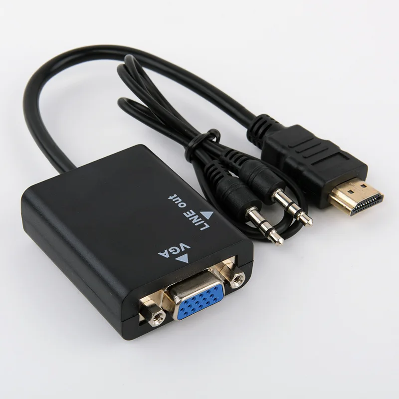 Hot Sale HDMI Male to VGA Female Converter Adapter 1080P Digital Analog Video Audio | Электроника