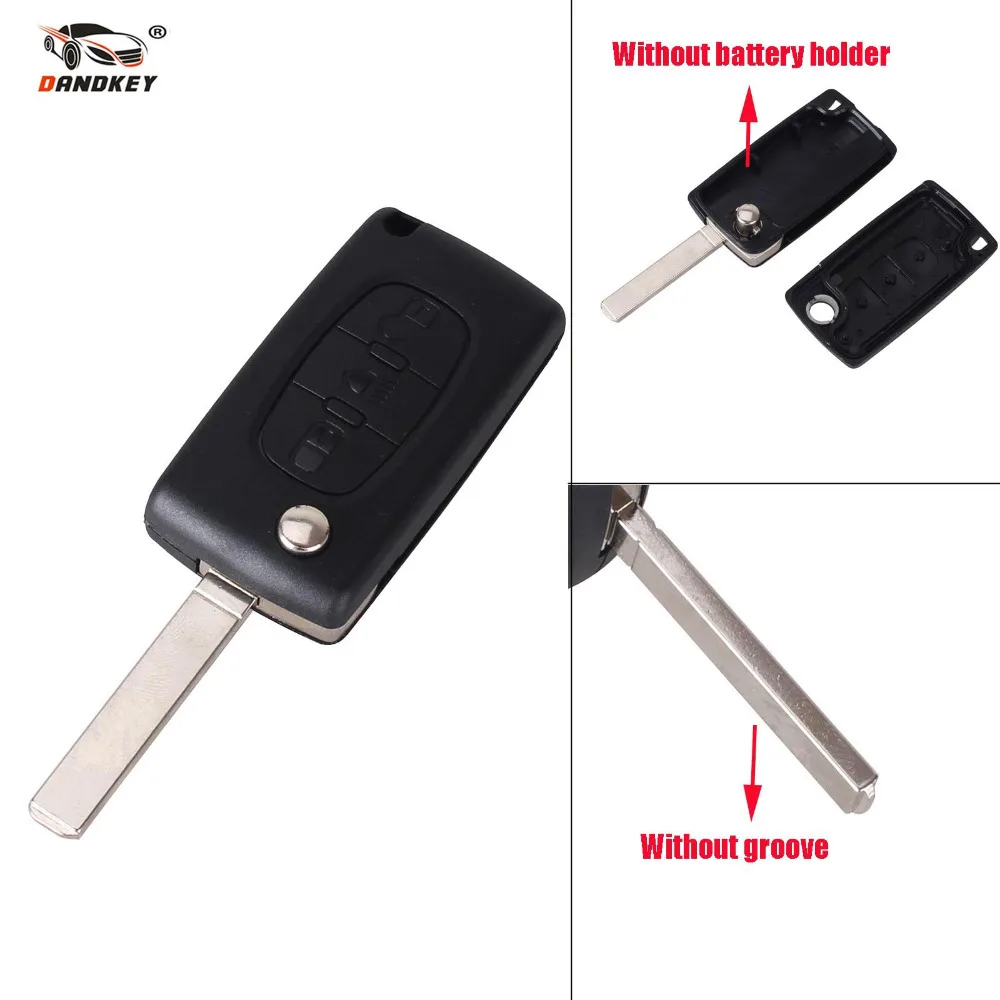 

Dandkey VA2 CE523 3Button Remote Flip Key Shell Case Cover For Citroen C2 C3 C4 C5 C6 C8 For Peugeot Xsara Picasso Key Shell