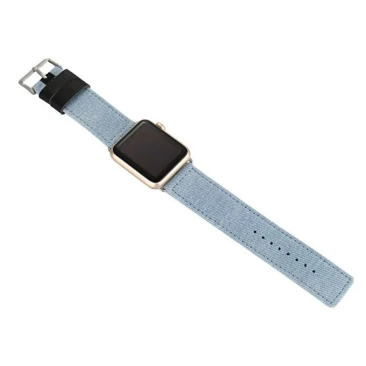 Для Apple Watch Band Series 1/2 тканевые Смарт часы из натуральной кожи с заменой ремешка