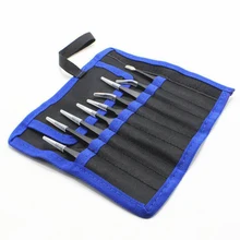 1,5 мм инструменты для пинцета комплект 9 шт. точность нержавеющая сталь Промышленные Антистатические Пинцет ремонт телефон часы ручной инструмент