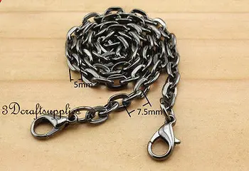 

Bag chain purse chain for bag metal handle bag chain purse chain for bag strap chain gunmetal 36 cm K145