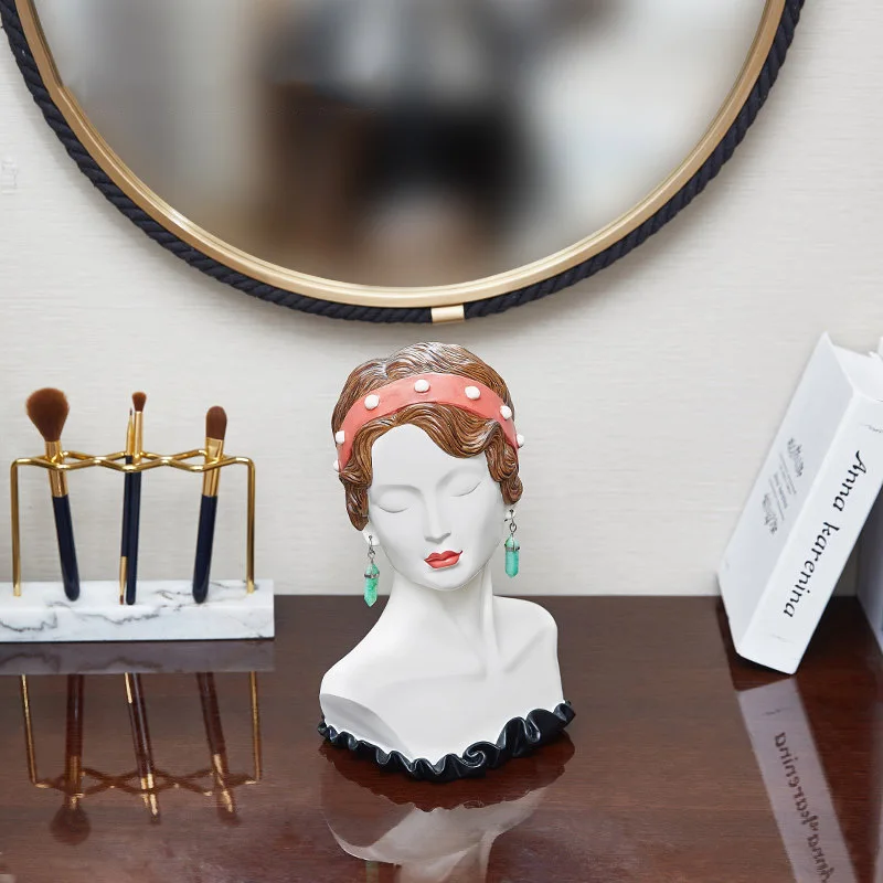 Современный минималистский скандинавский стиль смола Annie beauty статуэтки ремесла украшения дома гостиной рабочего стола женщина СТАТУЯ аксессуары