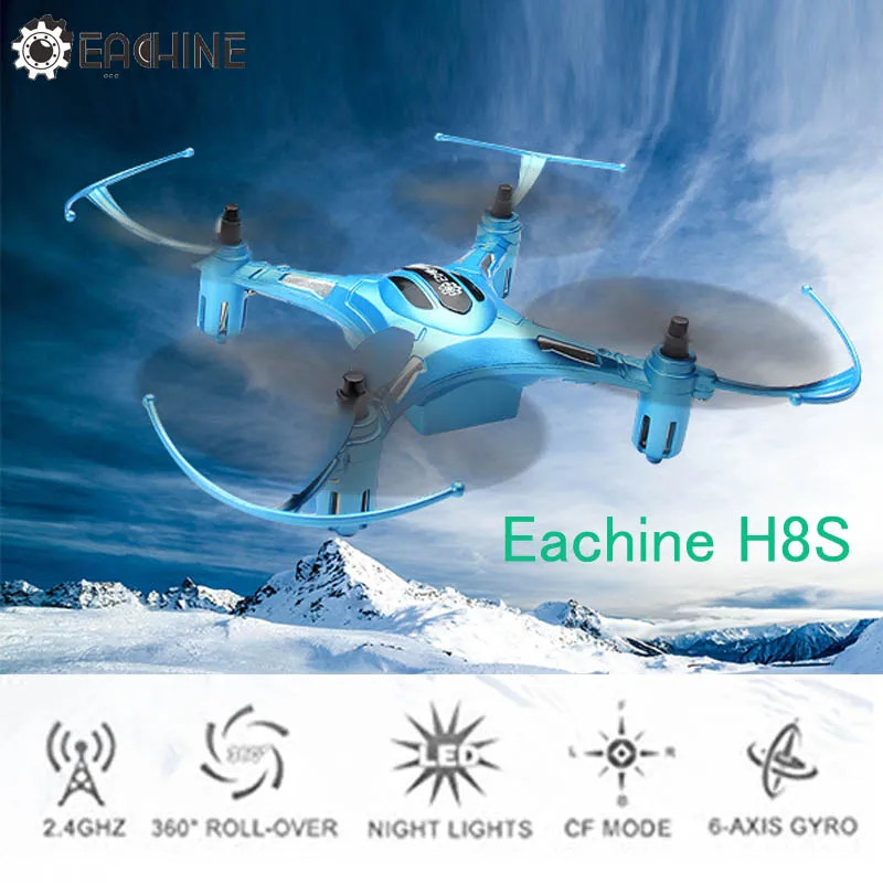 

Eachine H8S 3D Mini Inverted Flight 2.4G 4CH 6Axis One Key Return RC Drone Quadcopter RTF Mini Models Outdoor Toys Gift