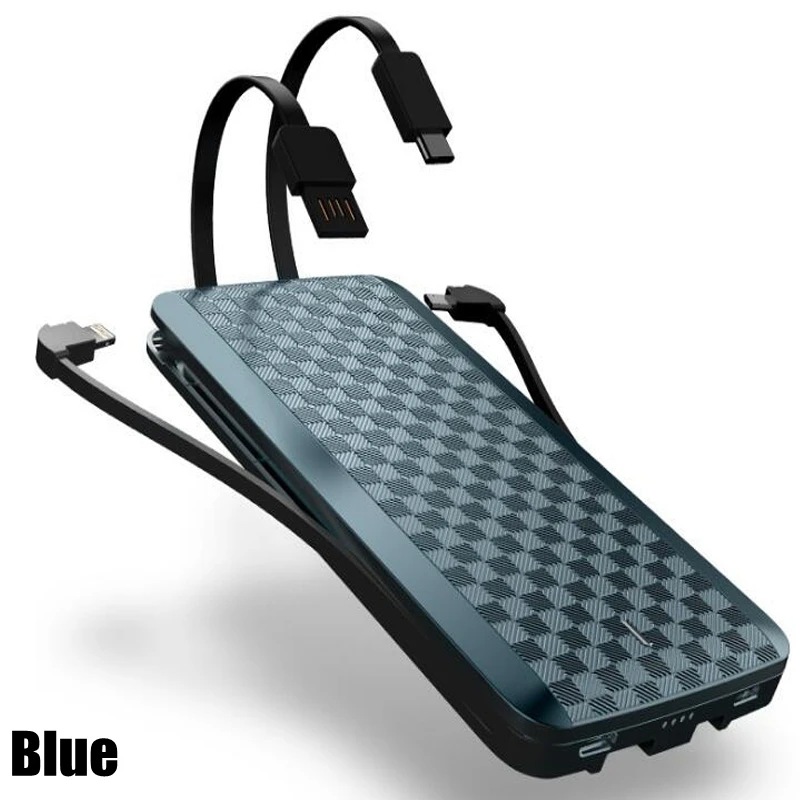 Cena IWalk 12000mah QC3.0 Power bank szybkie ładowanie 3.0 z kablem typu C 8 Pin dla iPhone 8 XS Huawei Samsung S9 Xiaomi Mi8 Oneplus