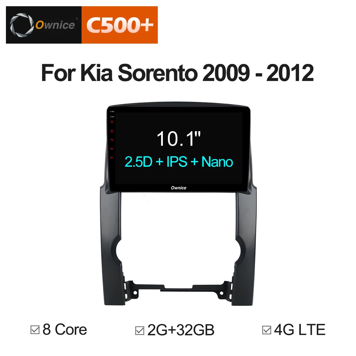 Ownice C500 + G10 2G Оперативная память Andoid8.1 Octa core автомобильный dvd-радиоплеер для Kia Sorento