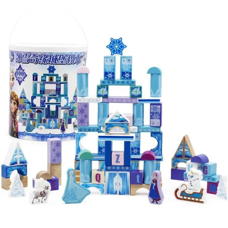 Disney Frozen Romance Bucket строительные блоки для детей 100 детские игрушки девочек в замке