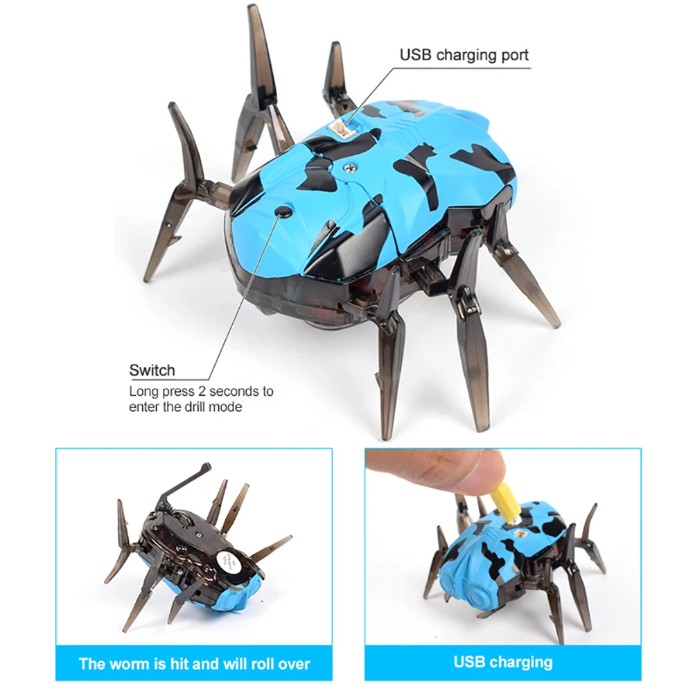 Перезаряжаемый инфракрасный датчик Tag Beetle для лазерных пистолетов игрушки паук движущийся робот космический бластер тренировочный бот usb кабель для зарядки