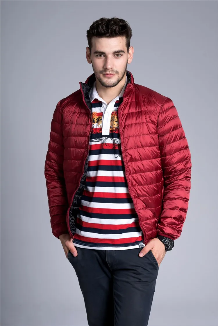 NewBang бренд пуховик мужской ультра легкая зимняя куртка-пуховик Для мужчин двойной сторону перо Двусторонняя куртка ветровка легкие куртки