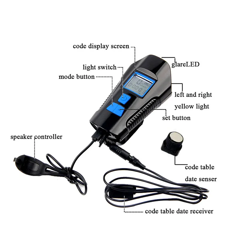 Sale NEW Bicycle Headlight With Computer Odometer USB Rechargeable Cycling Loud Horn MTB Road Bike Multi-fuction Flashlight Lanterns 5 Sale NEW Bicycle Headlight With Computer Odometer USB Rechargeable Cycling Loud Horn MTB Road Bike Multi-fuction Flashlight Lanterns 5