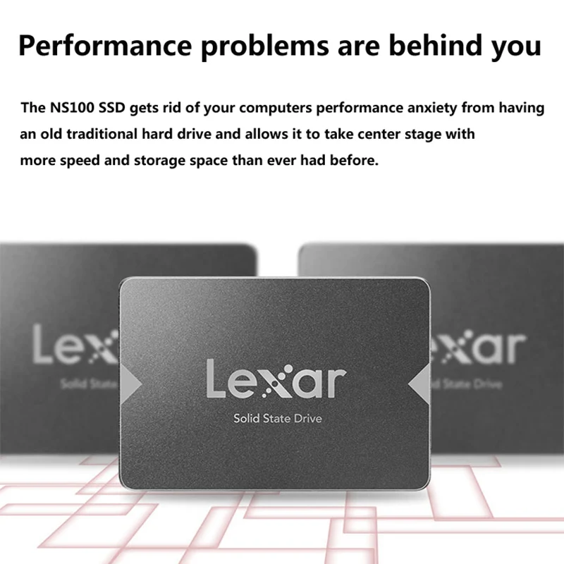 Lexar NS100 SSD 120 ГБ 240 ГБ SATA III 2,5 дюйма Внутренний твердотельный накопитель 256 Гб жесткий диск HD SSD для ноутбука ПК