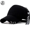 FS été à la mode Gorra camionneur chapeau pour hommes femmes coréen Streetwear Hip Hop casquette de Baseball avec anneaux respirant casquettes de visage ► Photo 1/6