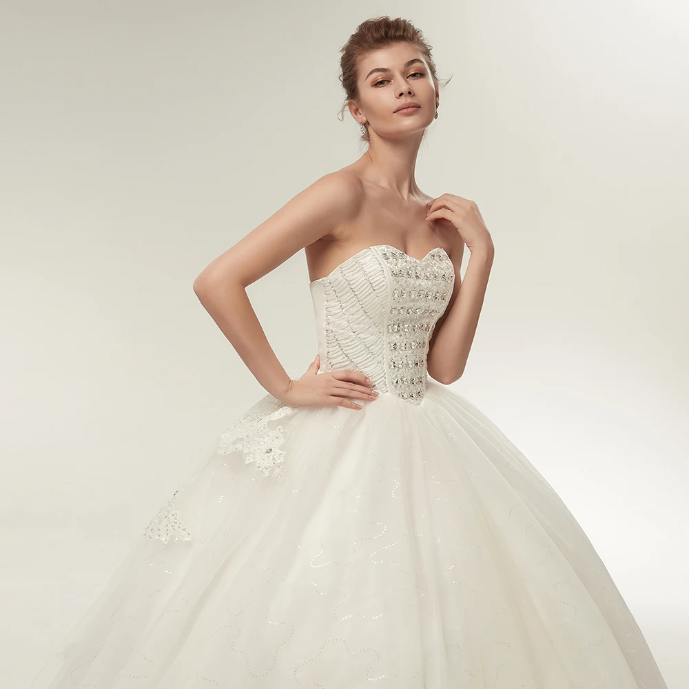 Fansmile винтажное кружевное свадебное платье большого размера Robe de Свадебные платья Vestidos de Novia FSM-163T