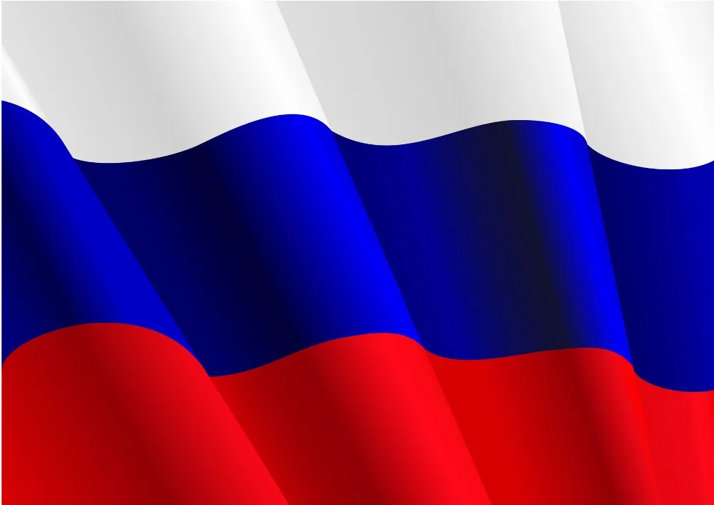 3 фута x 2 фута висячий российский флаг полиэстер Российский национальный флаг баннер наружный закрытый 64x96 см