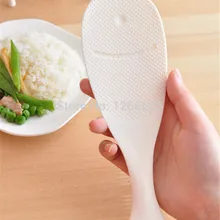 500 шт./лот милая форма рыбы ложка антипригарным новинка рисовая ложка