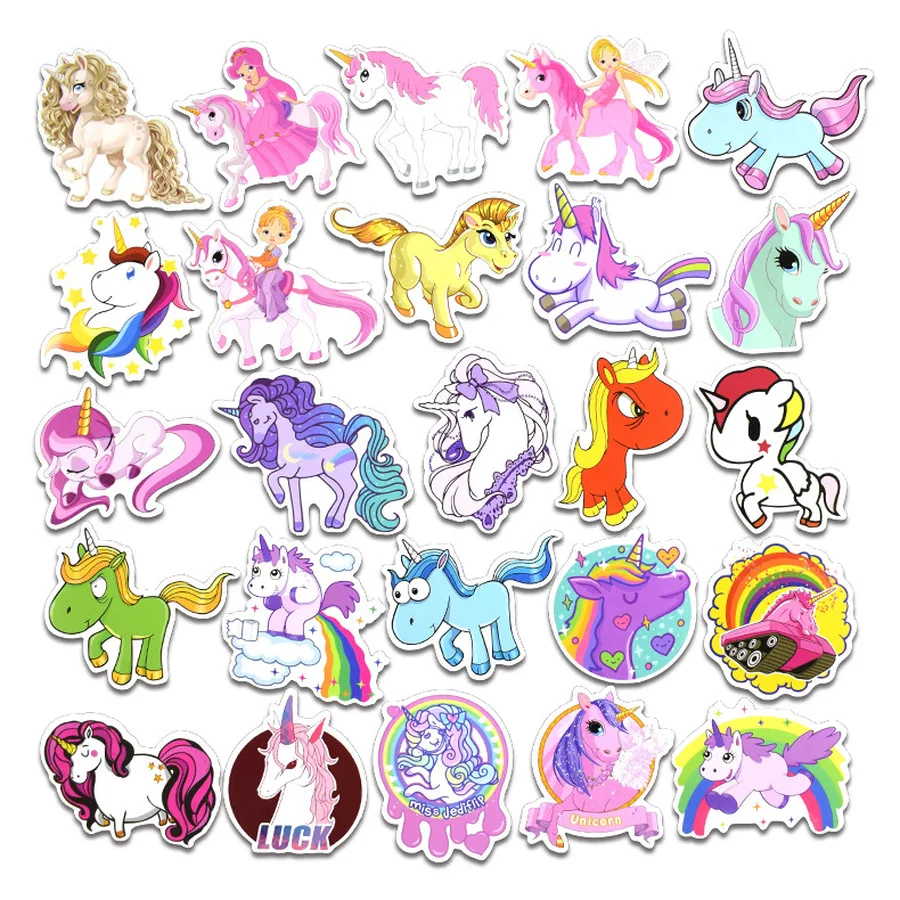 50 Pcs Cute Anime Unicorn Stickers Girl Paper Adhesive Sticker For Children Gifts DIY Decorative Diary Scrapbooking Photo AblumS 50 Pcs Cute Anime Unicorn Stickers Girl Paper Adhesive Sticker For Children Gifts DIY Decorative Diary Scrapbooking Photo AblumS