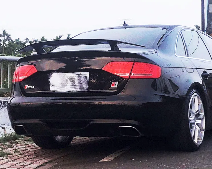 Для Audi A4 A5 A6 Автомобильный задний спойлер 2011 до 2018 ABS пластиковый Неокрашенный