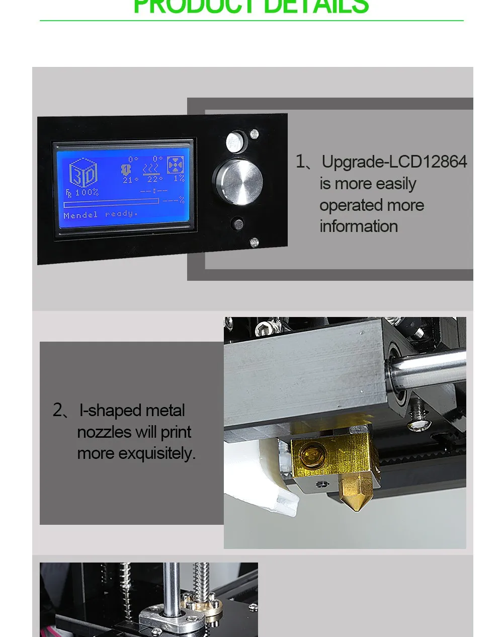 Дополнительные одиночные сопла 3D принтер наборы prusa i3 reprap Anet A6 с sd-картой+ PLA/ABS нити