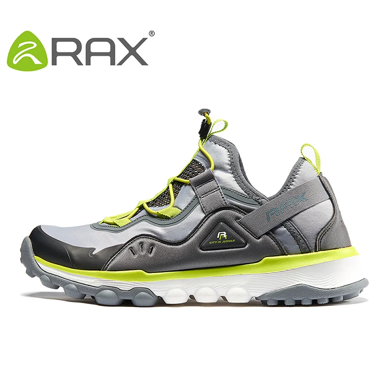 Rax/сезон весна-лето; походная обувь; мужские уличные спортивные кроссовки; женские дышащие Нескользящие треккинговые ботинки; легкая прогулочная обувь - Цвет: middle grey men