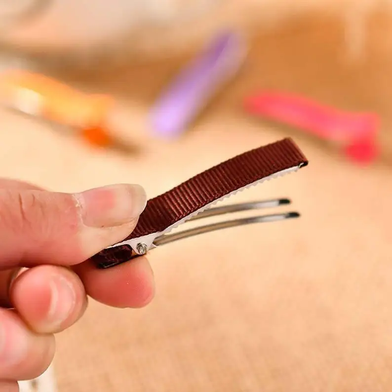 5 см ручной diy шпилька материал, зажим ленты, Аксессуары для волос, зажим боковой зажим шпилька квадратный зажим, зажим утконоса