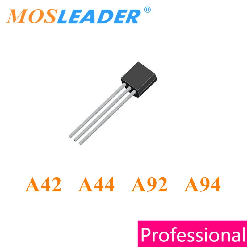 Mosleader 1000 шт TO92 A42 A44 A92 A94 DIP MMBTA42 MMBTA44 MMBTA92 MMBTA94 MPSA42 MPSA44 MPSA92 MPSA94 Сделано в Китае |
