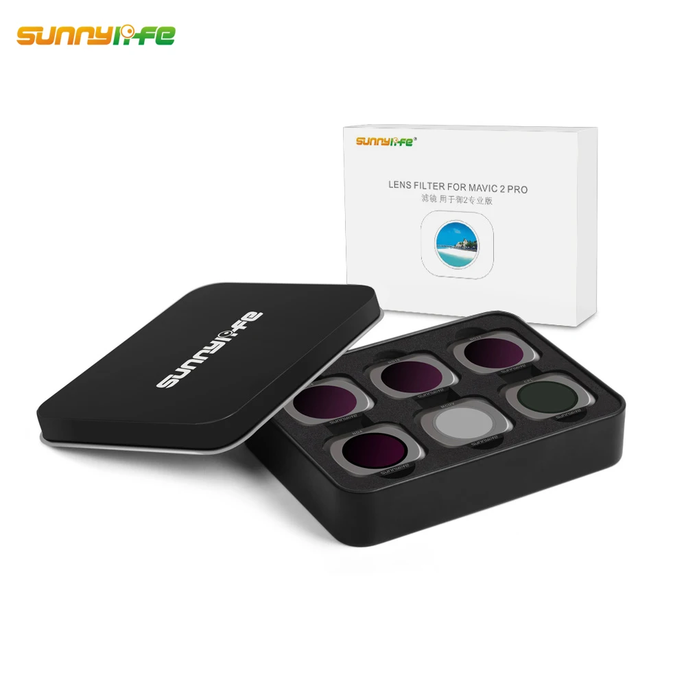 

6 Pcs Sunnylife UV MCUV CPL ND ND4 ND8 ND16 ND32 Lens Filter Set For DJI MAVIC 2 PRO Drone Gimbal Camera Accessories