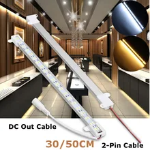 Smuxi 30/50 см жесткий u-образный барный светильник двухрядный ленточный светильник 5630 SMD СВЕТОДИОДНЫЙ Алюминиевый ленточный светильник светодиодный светильник с жесткой полоской DC 12 В