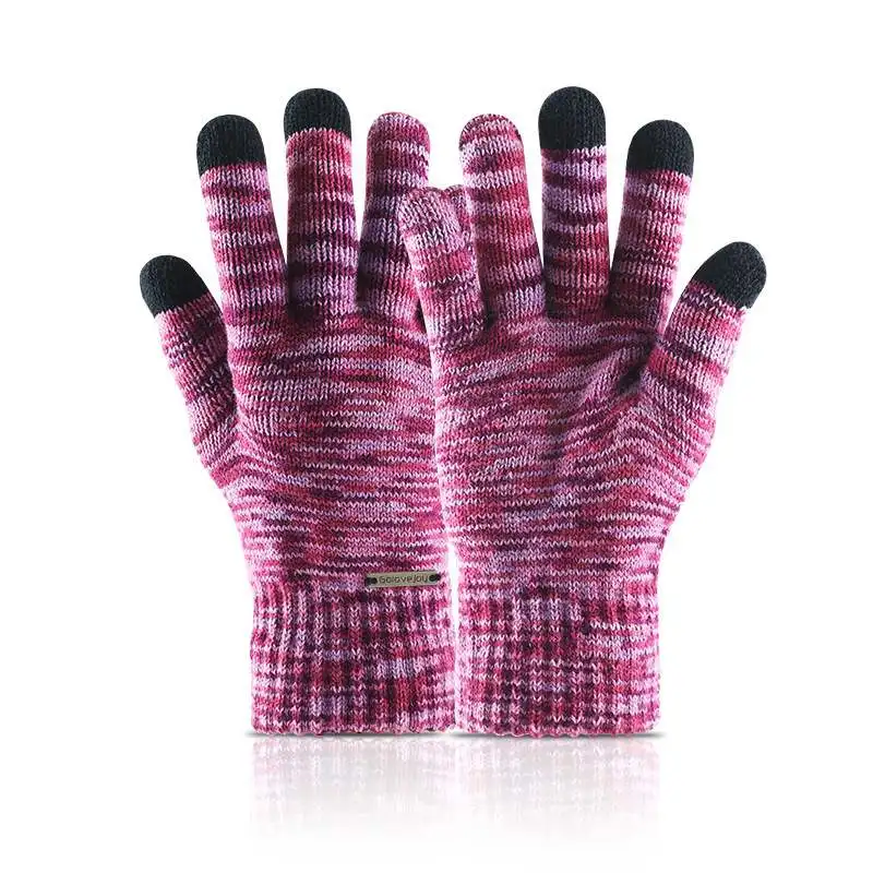 Lesov унисекс вязаные перчатки мужские женские перчатки с сенсорным экраном ветрозащитные теплые зимние фитнес Полный Палец Тактические