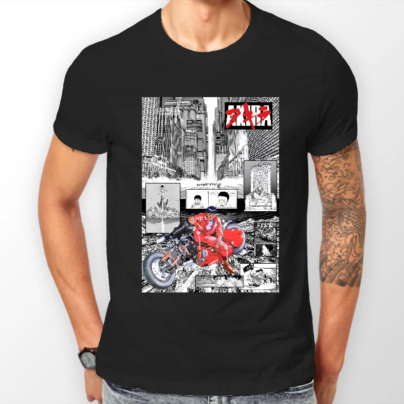 Akira Tetsuo Kaneda Manga Neo Tokyo Anime Unisex Tshirt T-Shirt Tee ALL SIZES | Мужская одежда
