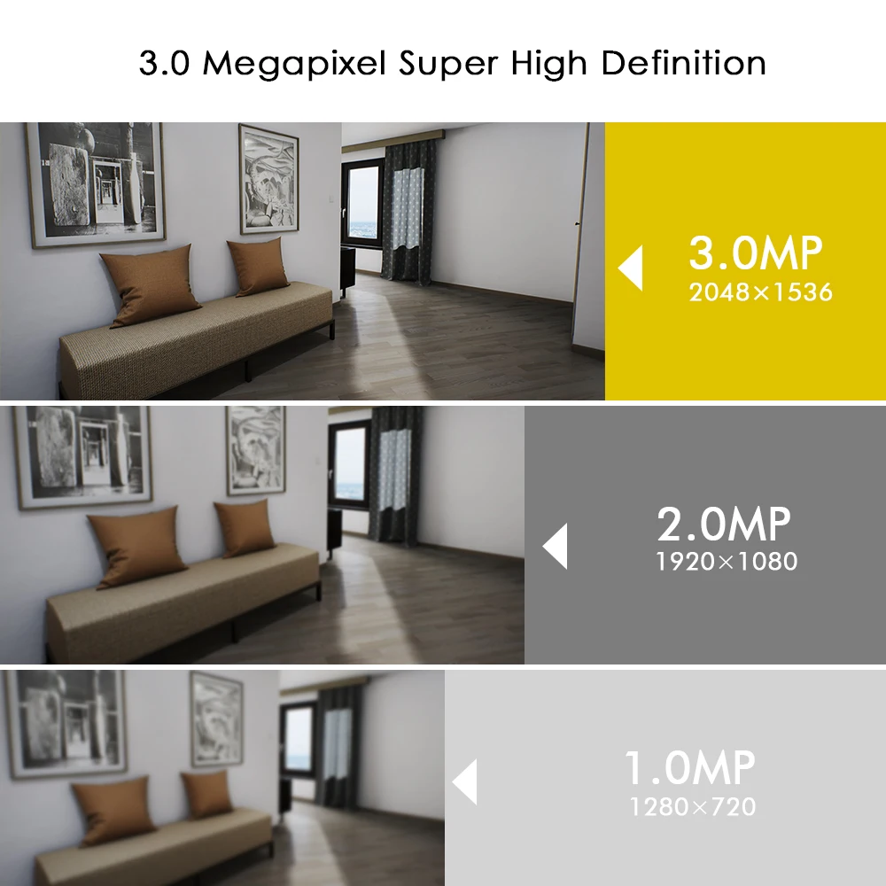 Hiseeu Super HD 1536P 1080P Wireless WIFI Camera IP 3MP Home Security Surveillance Camera CCTV Baby Kamera Smart Auto Tracking