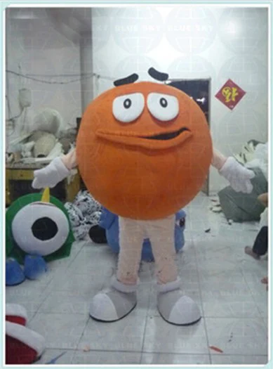 Костюм талисман конфетного цвета синий зеленый оранжевый красный желтый|costume