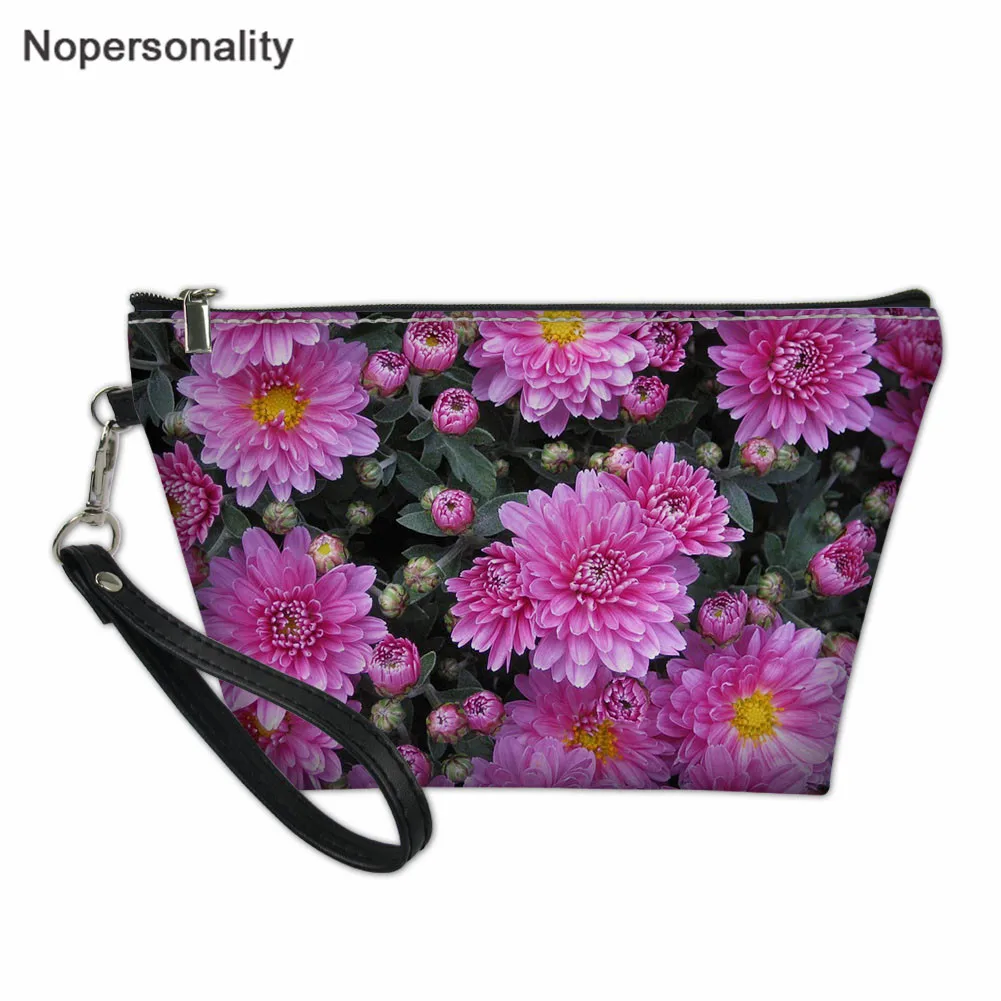 CC3162Z8 Nopersonality цветочный принт Женская молния Make Up Pouch Necessarie леди органайзер для косметики женская мода гигиеническая Косметика сумка - Цвет: CC3162Z8