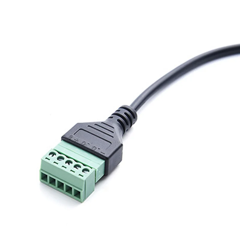 Горячая Распродажа Micro 5 Pin 2 0 USB A штекер на винт с защитным разъемом