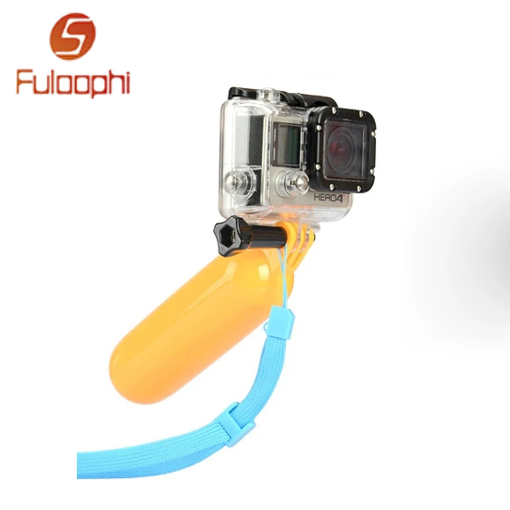 

Fuloophi With Strap And Long Screw Stick Cam Kit For Gopro Hero3+ 4 Water Sports Dving Hanheld Selfiestick Selfie Buoyancy