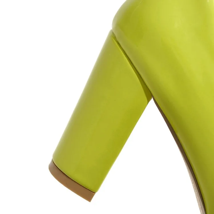 ZawsThia/ г. Весенне-летние туфли на высоком каблуке зеленого и желтого цвета белые женские туфли-лодочки вечерние туфли на шпильке размера плюс 42, 43