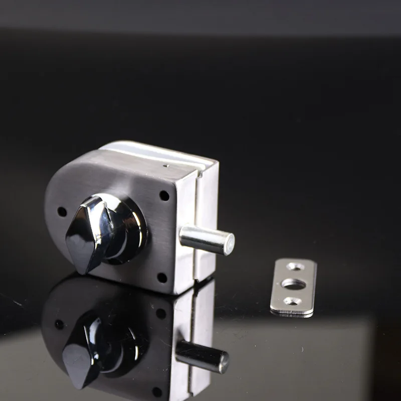 European Style Stainless Steel Security Glass Door Lock Glass Single