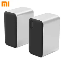 Xiaomi Bluetooth компьютерный динамик 12 Вт 2,4 ГГц двойной бас бассейна стерео портативный Aux DSP с микрофоном светодиодный индикатор