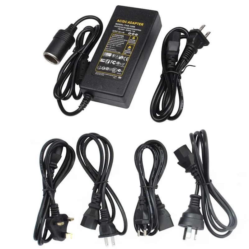 

Car Cigarette Lighter AC DC Power Converter Adapter 110V 220V to 12V 5A 6A 7A 8A 10A Power Supply Switch Lighting Transformer