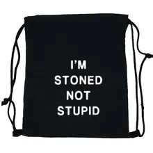 Печать букв на шнурке Сумки Подростков рюкзаки для школы слово полиэстер унисекс сумка для хранения путешествий bolsos mujer2.25