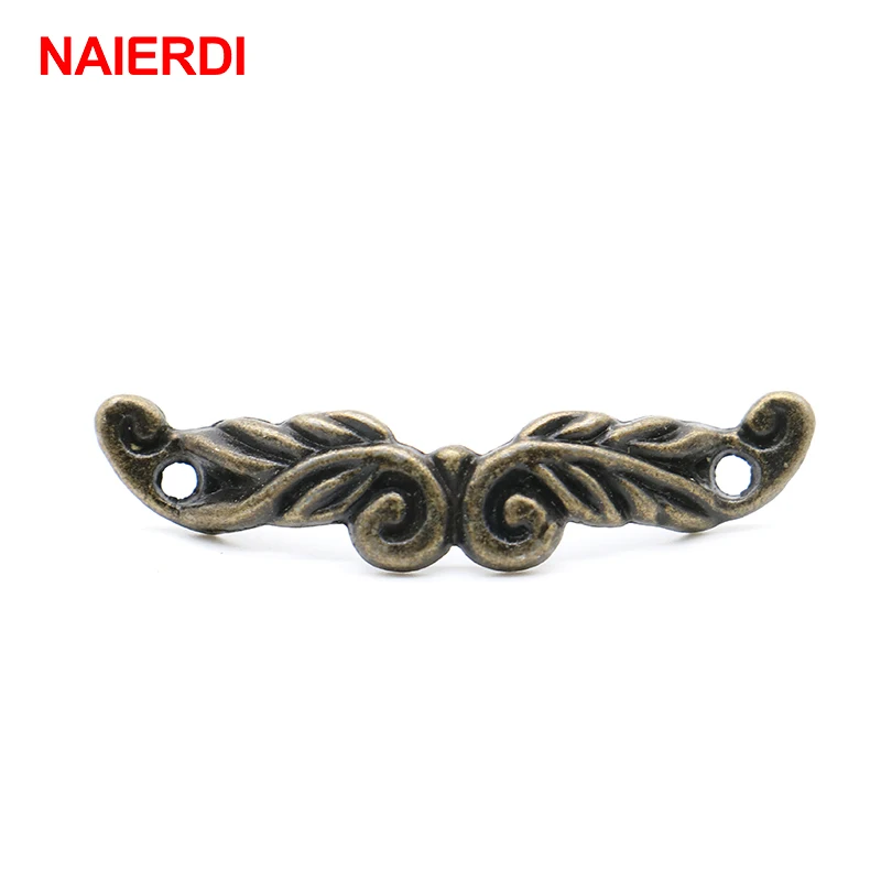 

10PCS NAIERDI Drawer Handles Antique Jewelry Box Knobs Bronze Cabinet Pulls For Drawer Cupboard Door Wooden Furniture Hardware